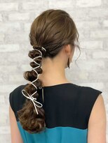 ヘアセット専門店 ナゴミ 渋谷店(nagomi)&nbsp;大人気！ラプンツェルヘア☆紐リボン編み下ろしアレンジ♪