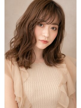 カバーヘア ブリス 大宮西口(COVER HAIR bliss) ミルクティーブラウン小顔鎖骨ミディアム306Z大宮20代30代40代