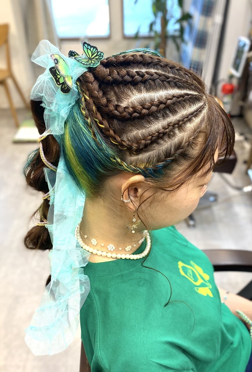 コーンロウポニー：L163373098｜ヘアーサロン ポラリス(POLARIS)のヘア