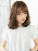 浅草/髪質改善/マロンベージュ×大人な外巻きパーマ風d