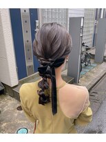 シエル(hair terrace Ciel)&nbsp;ベロアリボンアレンジ