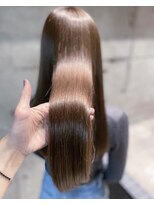 髪質改善ツヤ艶大人可愛いAラインロング/3Dハイライト池袋