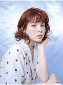 外国人風レイヤーボブ
