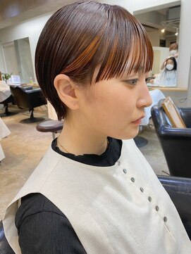 ソイリウム 下北沢(soi rium) フェイスフレーミングオレンジベージュ　耳掛けショート