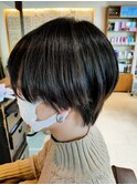 時短スタイリング マッシュショート