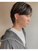 ウルフヘアとコントラストハイライト