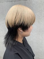 サロンドジョー(salon de joe)&nbsp;【TAKUYA】ウルフ×ケアブリーチデザインカラー