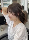 レイヤーロング20代30代小顔カット小顔ヘアくびれヘア顔周り