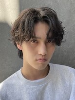 フィフス 渋谷(fifth)&nbsp;ゆるめ波巻きスパイラルパーマ束感マッシュヘア