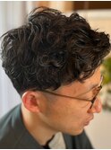 メンズパーマ×ツーブロック