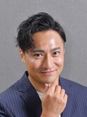 ビジネスツーブロック ナチュラルパーマ かきあげオールバック