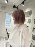 【藤沢横浜】ミルクティーベージュ/ピンクベージュ/ブリーチボブ
