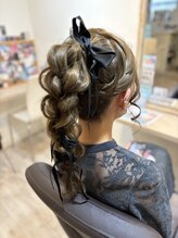 ラルム 仙台(LARME) ポニーテールの編み下ろし