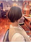 くびレイヤーショートボブ
