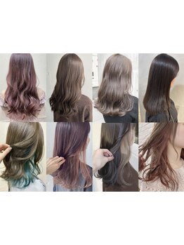カラー\3800~★インナーカラー\7600~★イルミナカラーやハイライトカラーで人気のトレンドスタイルに！