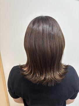 ヘアーメイク ラ パージュ 善通寺店 外ハネくびれミディアムボブ