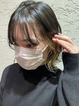 ヘアサロン アティリー(Hair Salon Attirer) 西梅田/ボブ/グレーベージュ/白髪ぼかし/ハイライト/ベージュ
