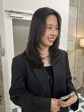 ノード(NODE) 栄艶髪アッシュフェミニンレイヤーヘア