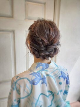 アロマ ヘアー ルーム 新宿3号店(AROMA hair room) シニヨン/浴衣ヘア/和装ヘアアレンジ/ヘアセット