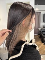 フリック 堺東店(FLICK)&nbsp;ミルクティーベージュ/インナーカラー/ミディアム/堺東