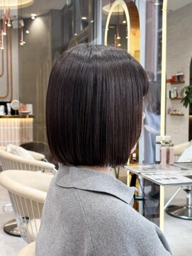 ロンドグロワール 大宮(Lond Gloire) オリーブグレー髪質改善/黒髪/小顔/くすみベージュ/ボブ/大宮