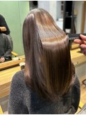 ブラウンカラー・髪質改善ケラチントリートメント