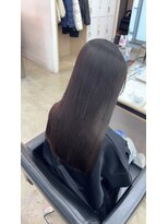 アジールヘア 東上野店(agir hair)&nbsp;縮毛矯正×艶ココアブラウンストレート艶髪【上野】