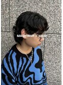 マッシュウルフ× パーマで個性かつ今っぽスタイル