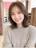 【16.ミディアムレイヤーカット・顔周りレイヤー・前髪カット】