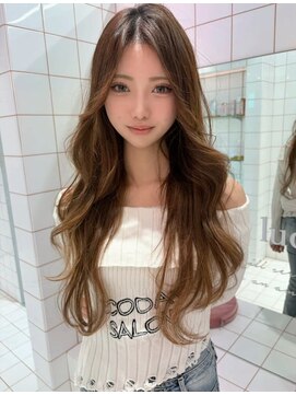 ロンドルーチェ 心斎橋(Lond luce) ダークパープル×ナチュラルショート［髪質改善/縮毛矯正］