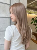 キャンバスアニュー 川崎(canvas anew.) ミディアムレイヤー”レイヤーカット*ミルクティーブロンド*