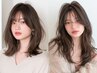 【柔らか艶髪】小顔レイヤーカット+透明感カラ-/イルミナカラー+オージュアTR