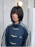 黒艶レイヤーボブ