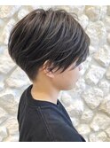 刈り上げハンサムショート☆小顔☆イメチェン☆アッシュ