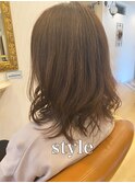 【髪質改善】マットブラウンヘアー