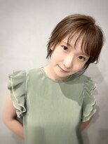 オータス(OTAS.) #大人ショート＃シースルーバング＃パールベージュ