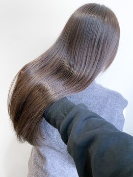 シェノン 西梅田(CHAINON) レイヤーカット/グレーベージュ/くびれヘア/髪質改善