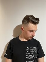 リバレッジ 広尾(Leverage)&nbsp;大人の海外七三分けフェードカット【広尾、恵比寿】担当:尾上