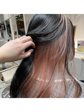 アデプト 北千住店(adept) 【adept北千住 エリスタイル】コーラルピンク×インナーカラー