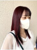 秋カラー イヤリングカラー ボルドーカラー