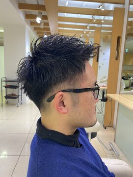 アデイ 大森店(AdAy) 刈り上げ フロント立ち上げピンパーマ