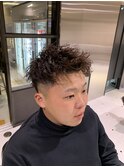 ツイストショートワイルドアップバングF
