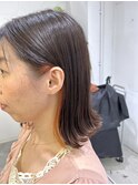 大人可愛い20代30代40代 イヤリングカラーオレンジブラウン
