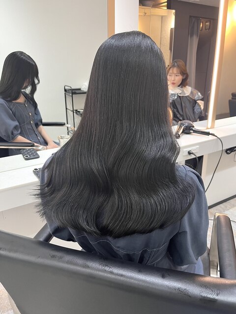 【Blend渋谷】大人気透明感コリアングレーカラー　髪質改善