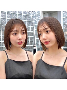 ロンドアベニール 北千住(Lond avenir) ボブ×インナーカラー　アゴ下3センチボブ　西田大樹