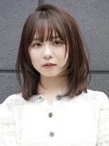 ガーデン オオタカノモリ(garden otakanomori)&nbsp;小顔トレンド顔まわりレイヤーふんわり内巻きミディ×前髪あり