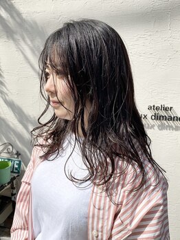 アトリエドゥーディマンシュ atelier doux dimancheの写真/《骨格&雰囲気に合わせてデザイン》インナーカラーで遊び心のあるStyleも可能◎横後美人へ―【自由が丘】