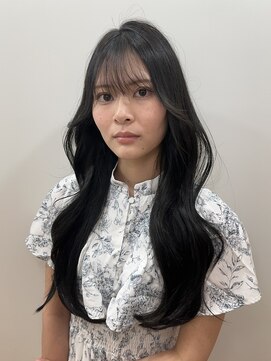 ワン バイ ジエクト(One by The Ect) 韓国レイヤーヨシンモリ小顔前髪オルチャン透明感オリーブグレー