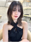 ザクザクレイヤーカット巻き方簡単ミディアムロング韓国渋谷