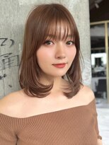 大人ワンカールレイヤーカット/20代30代40代/ボブルフ小顔前髪